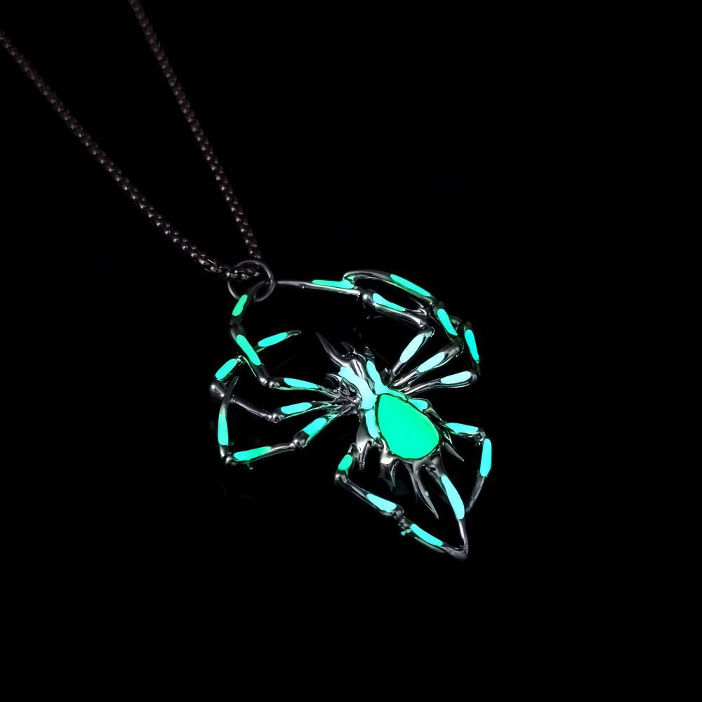Clementine Sedley | Glow-in-the-Dark Spider Pendant Necklace