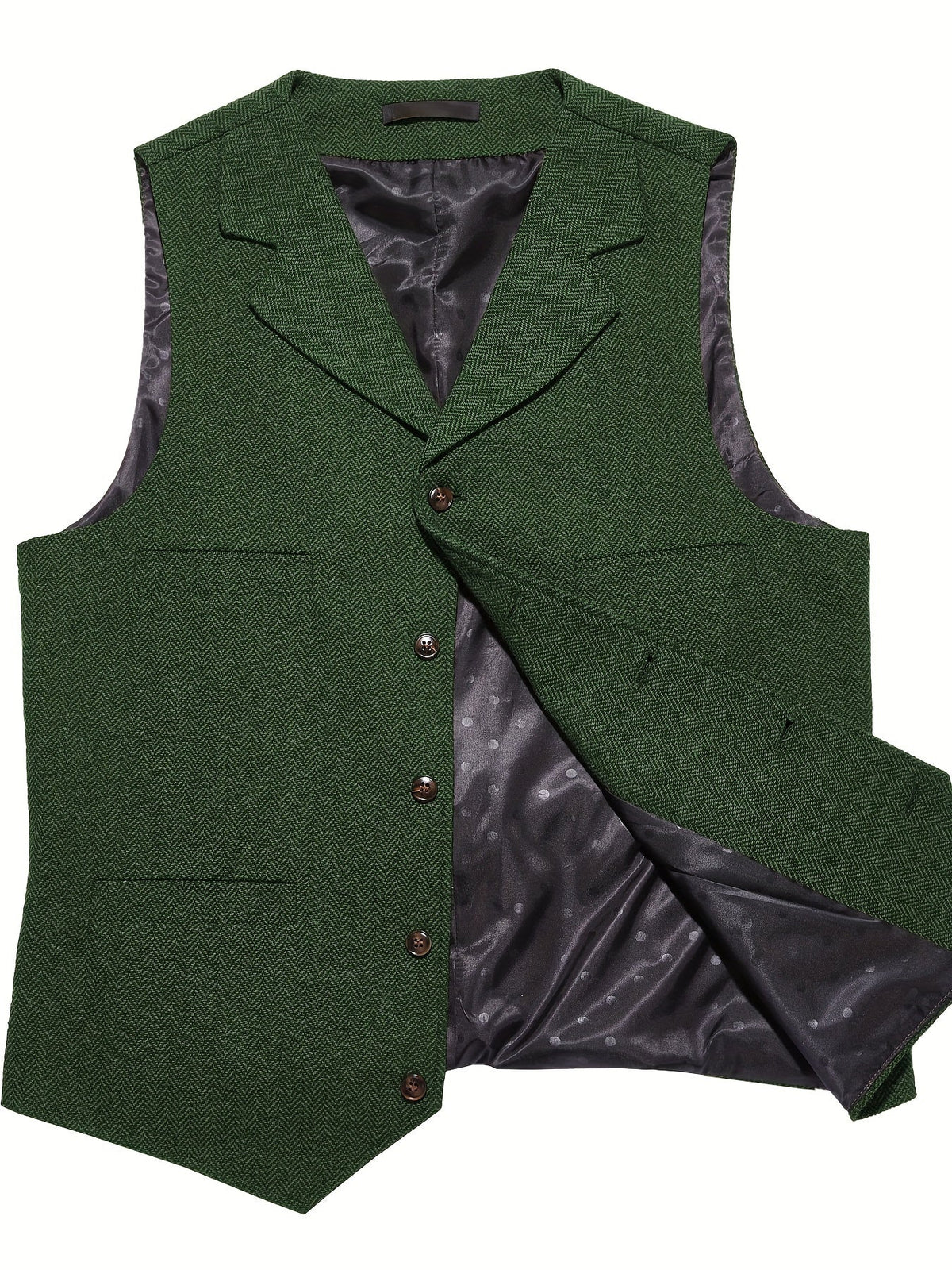 Tobias Sterling | Herringbone Wool Waistcoat for Men