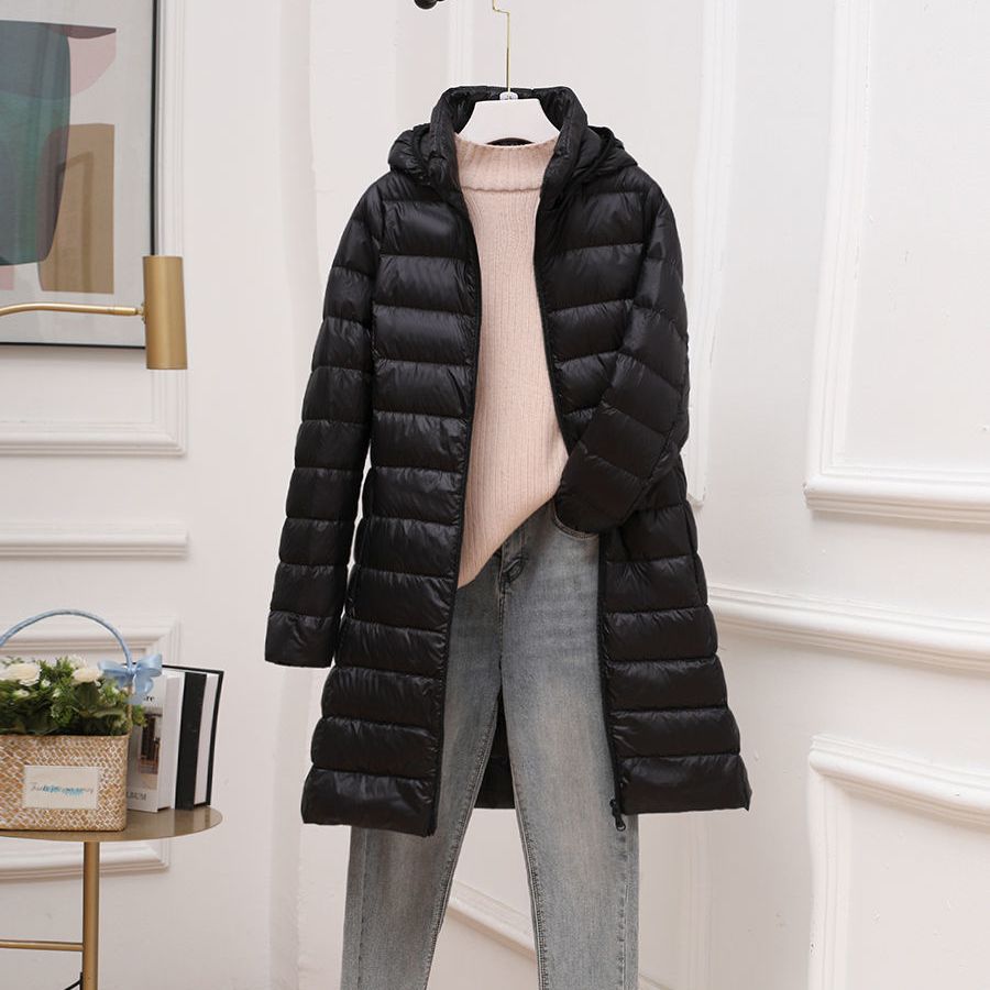 Felicity Dunmore | Quilted Mid-Length Puffer Jacket With Hood