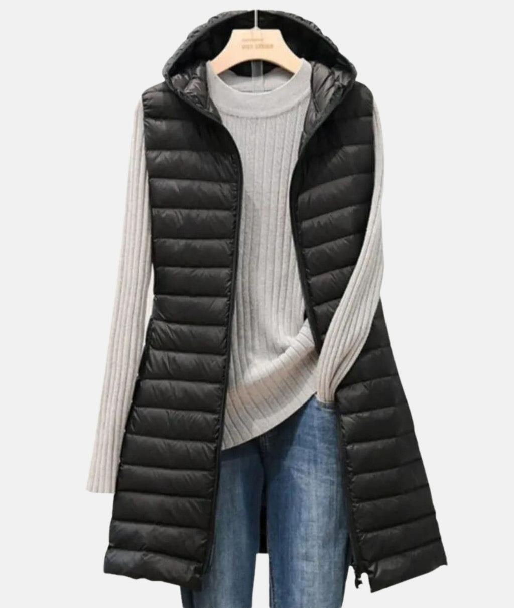 Amelia Williams | Longline Quilted Puffer Vest