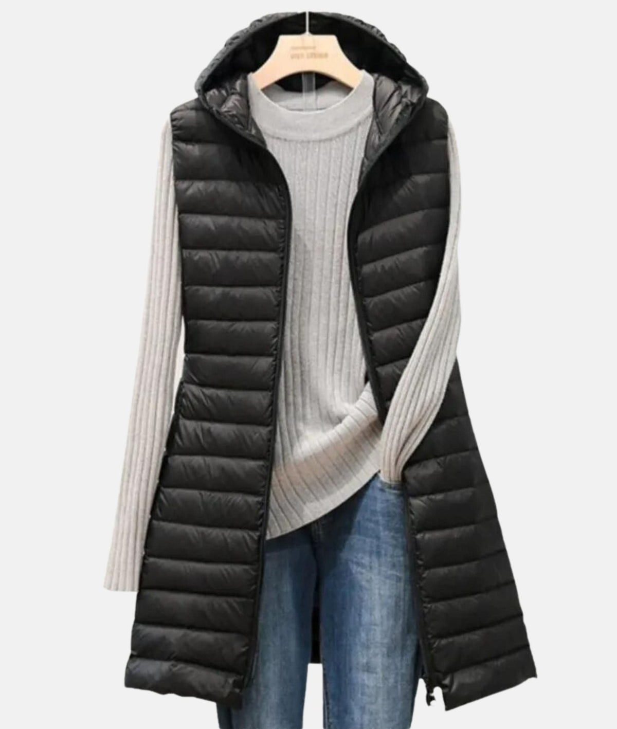 Amelia Williams | Longline Quilted Puffer Vest