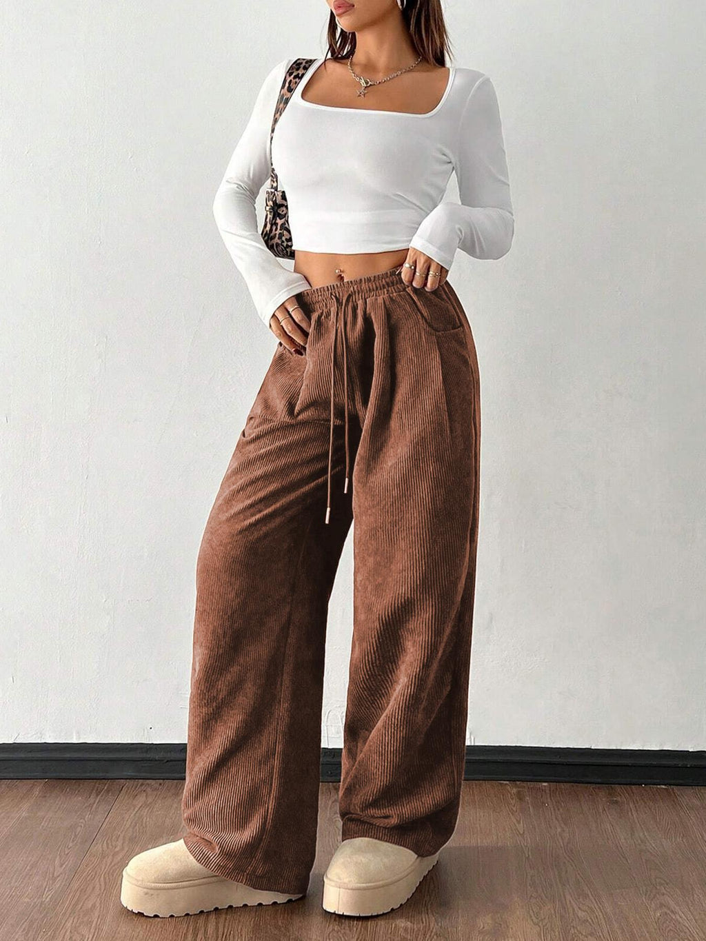 Martha Fenshaw | Corduroy Wide-Leg Trousers