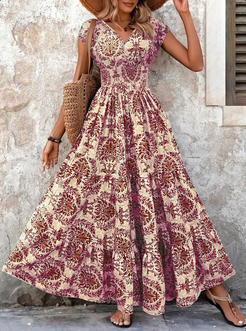 Millicent Ashdown | Tropical Print Maxi Dress
