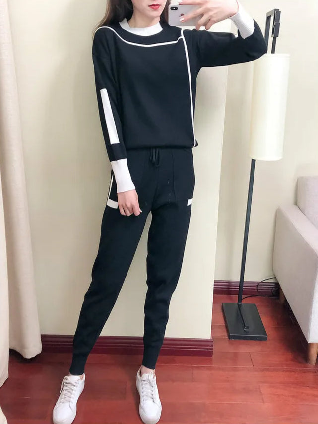 Josephine Attlee | Knitted Sweater Two-Piece Loungewear Set