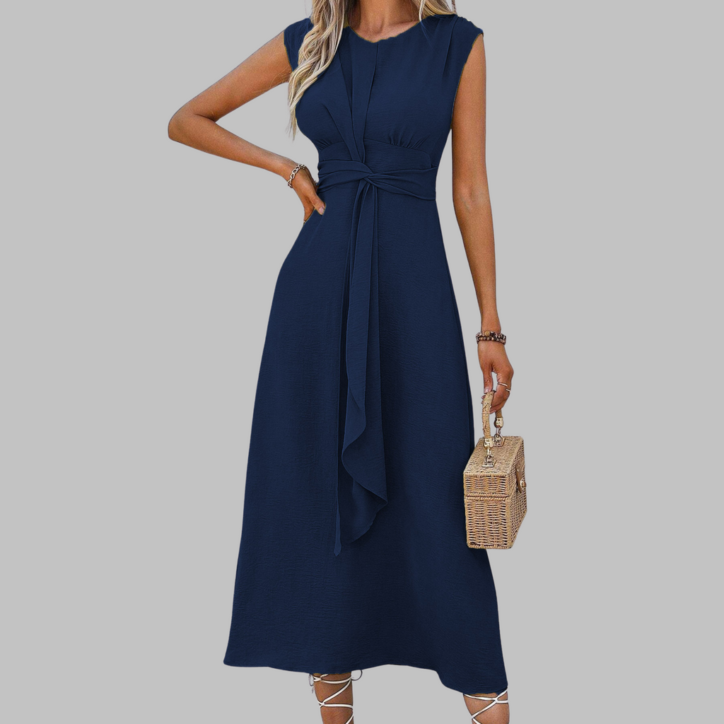 Alice Grantham | Sleeveless Tie-Waist Maxi Dress
