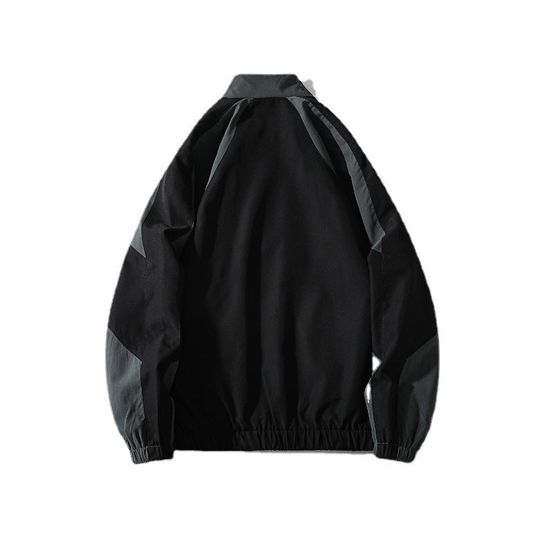 Callum Fenton | Colour-Block Mens Jacket With Zip-Up Front