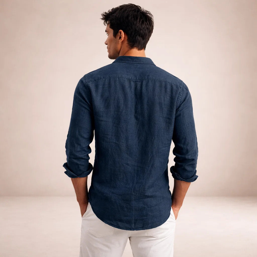 Oliver Beaumont | Luxury Linen Shirt For Men