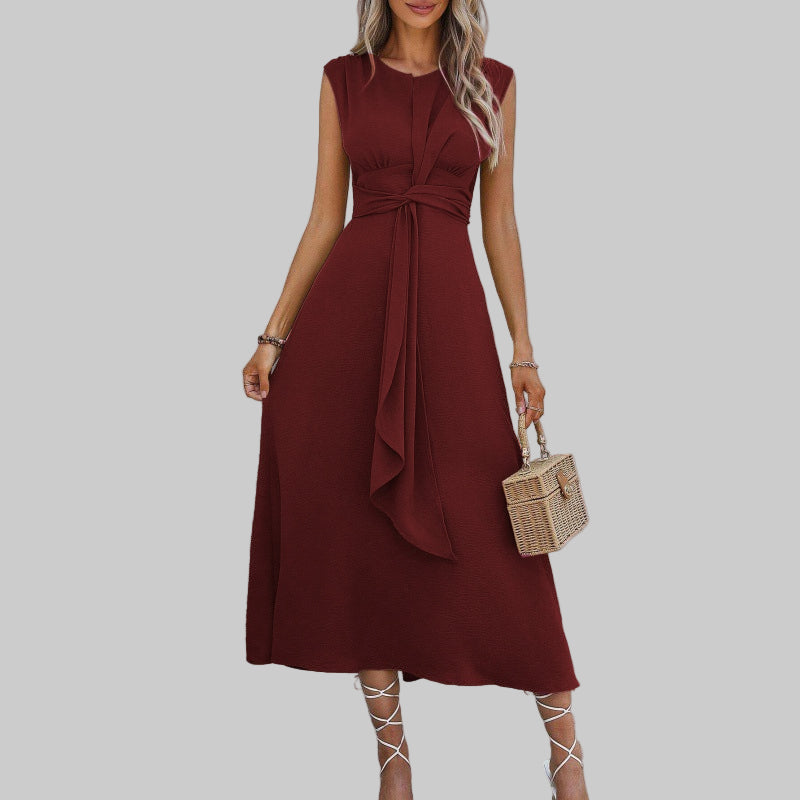 Alice Grantham | Sleeveless Tie-Waist Maxi Dress