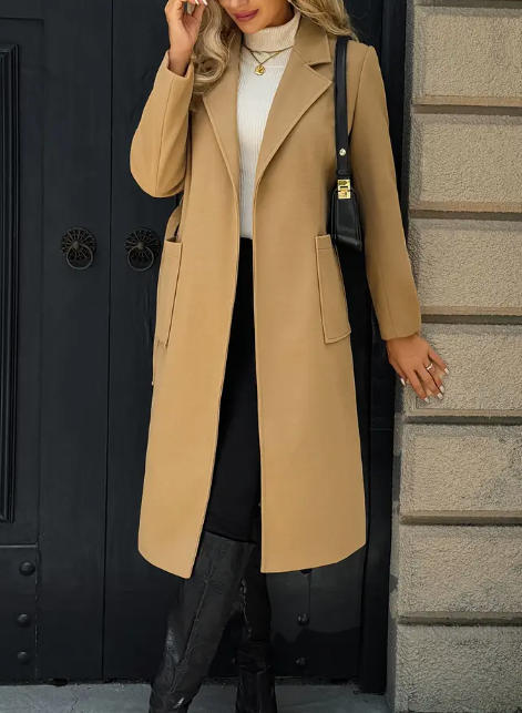 Constance Bennett | Belted Wool Wrap Coat
