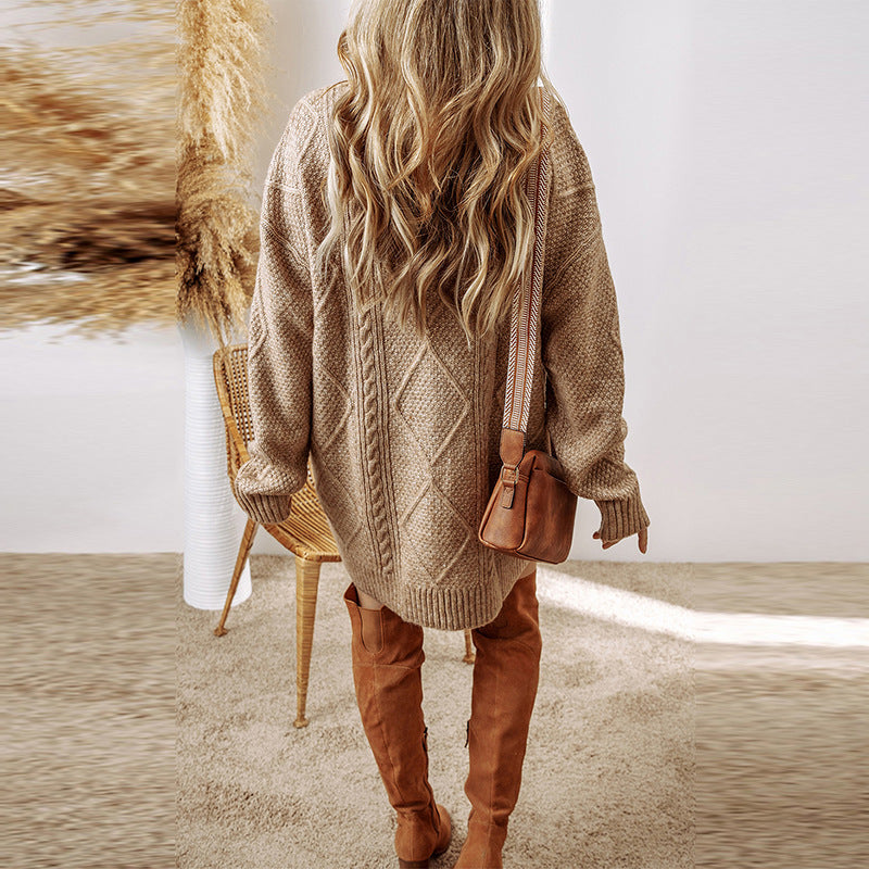 Matilda Wood | Cable Knit Sweater Dress for Women