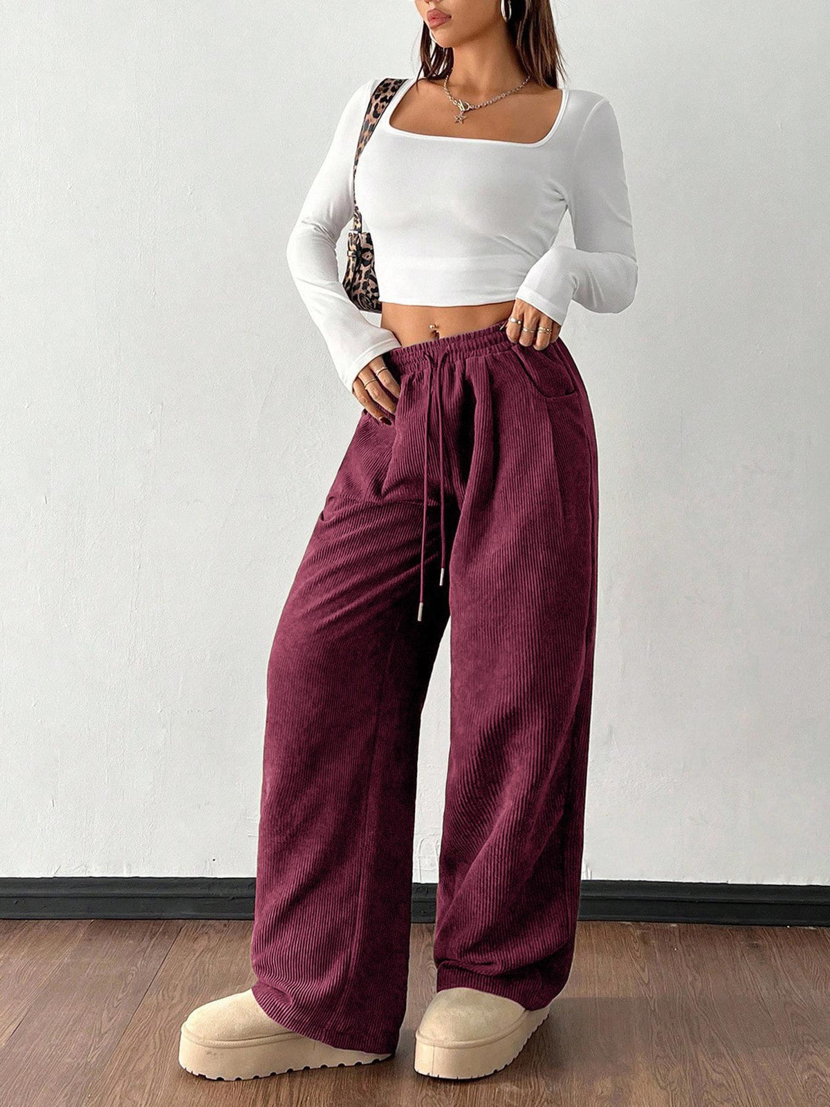 Martha Fenshaw | Corduroy Wide-Leg Trousers