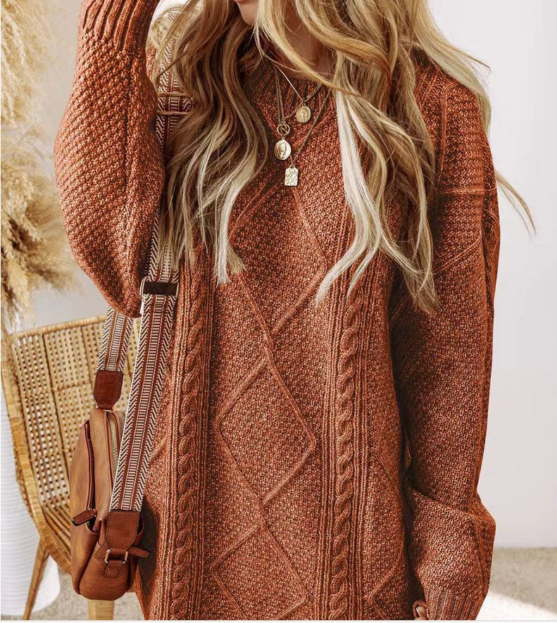 Matilda Wood | Cable Knit Sweater Dress for Women