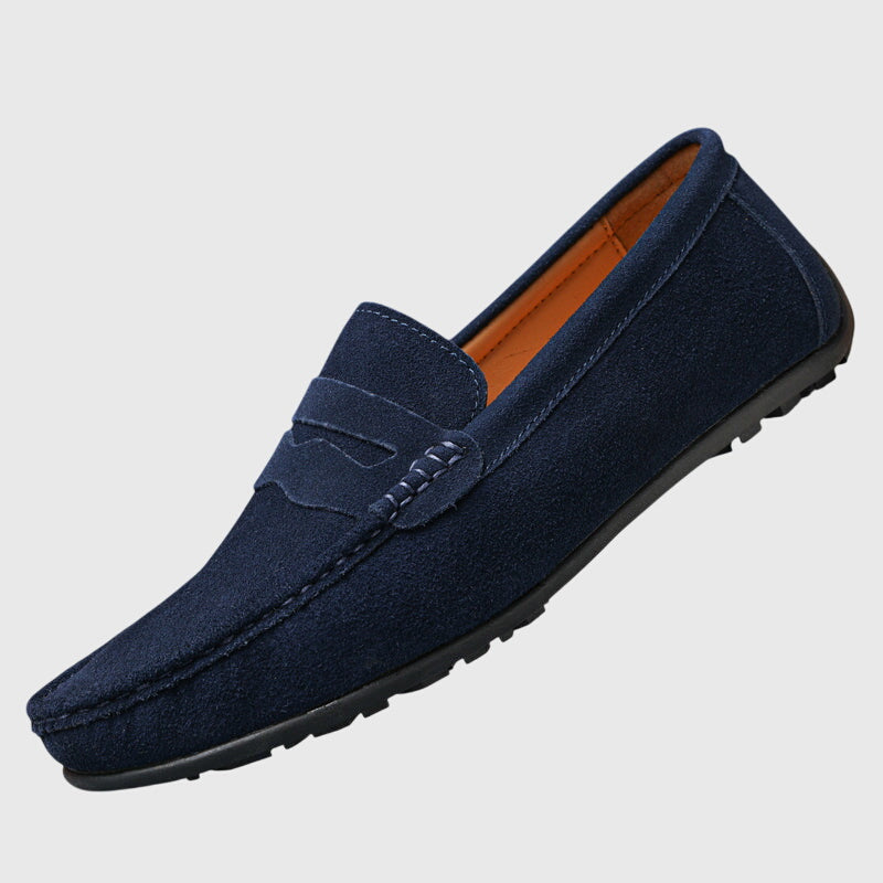 Poppy Winstanley | Suede Penny Loafers For Women
