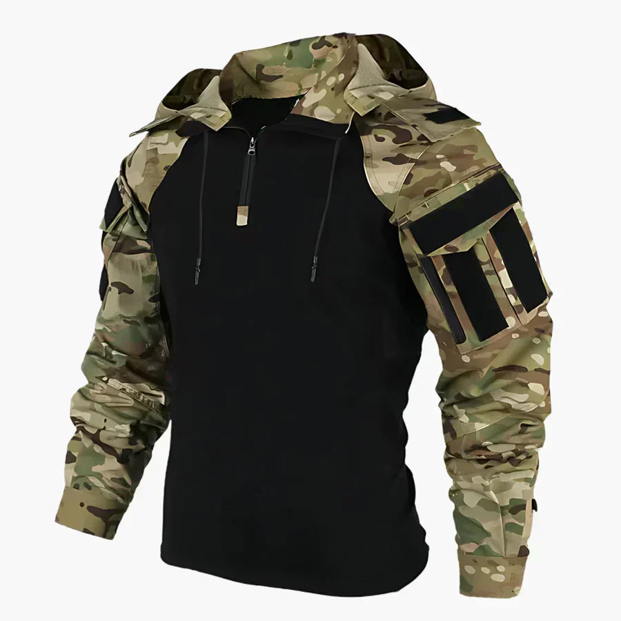 Men's Water-Resistant Windproof Tactical Jacket - Camouflage