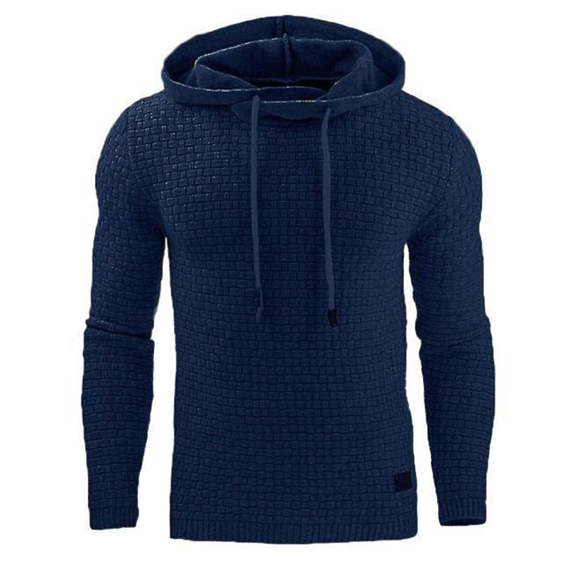 Jasper Coldwell | Textured Knit Hoodie With Drawstring Hood
