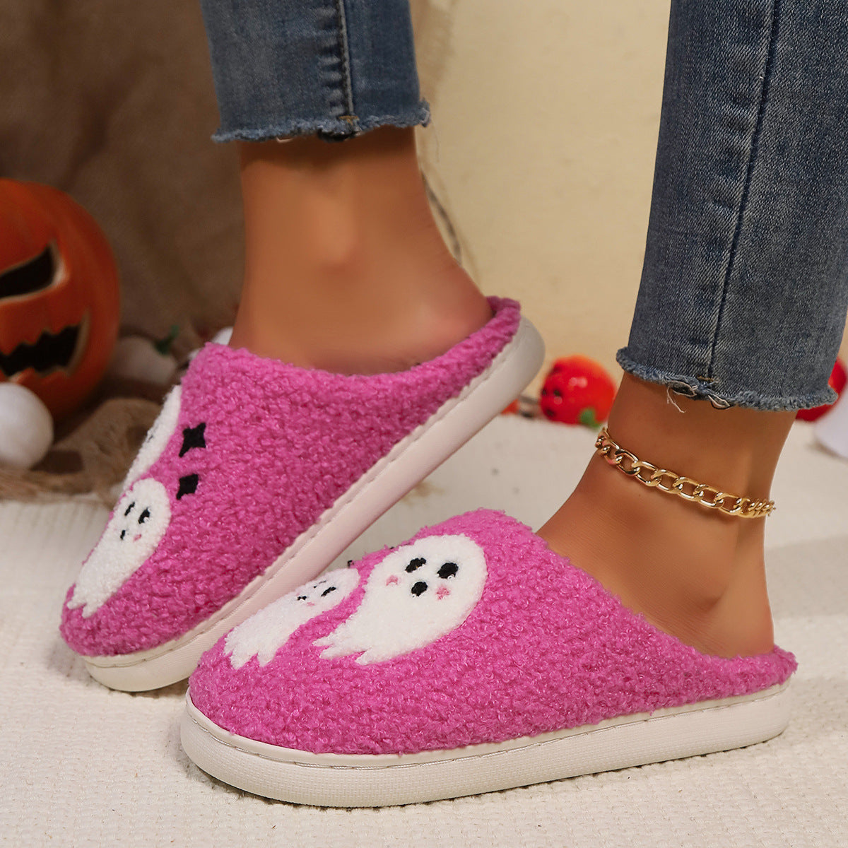 Nadia Fletcher | Ghost Print Slippers for Women