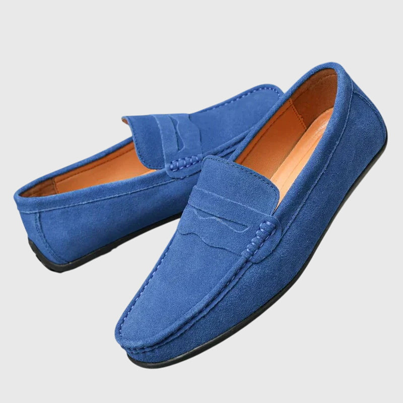 Poppy Winstanley | Suede Penny Loafers For Women