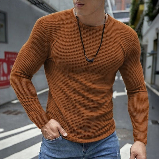 Alistair Grantham | Waffle-Knit Long-Sleeve Top For Men