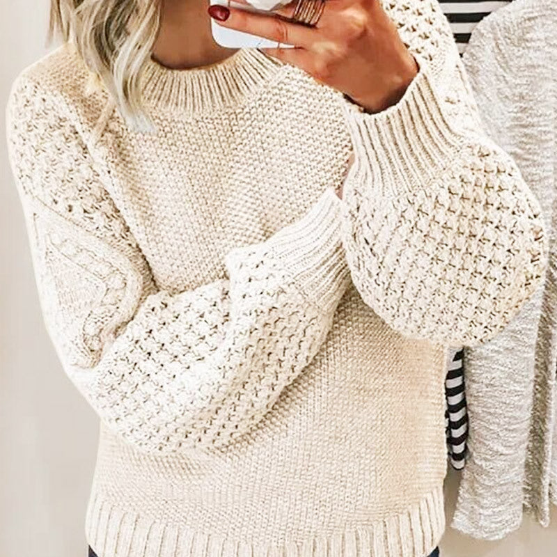 Imogen Wright | Chunky Knit Round Neck Jumper