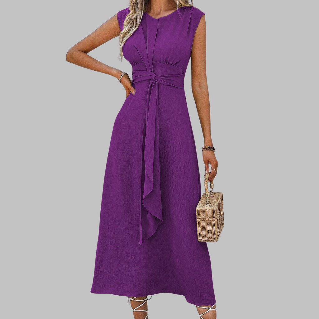Alice Grantham | Sleeveless Tie-Waist Maxi Dress