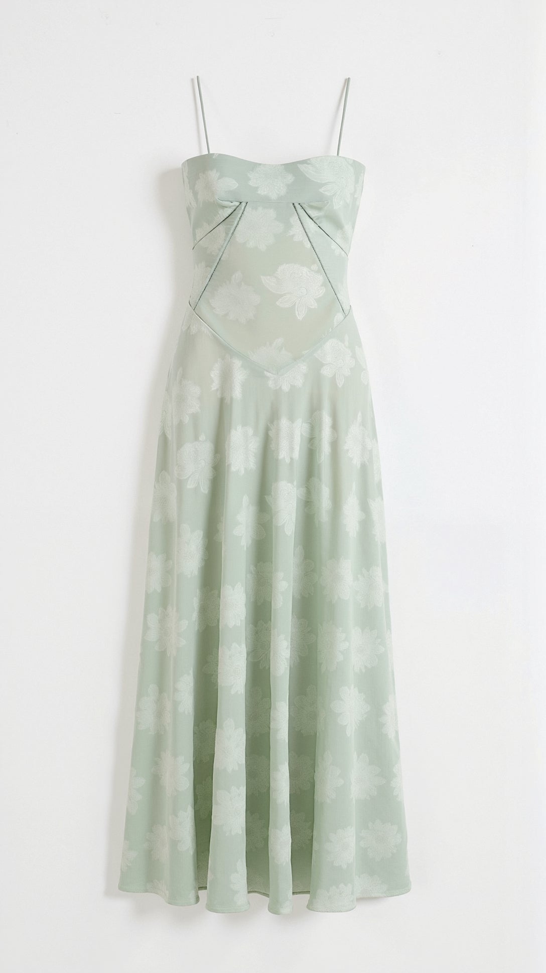 Daphne Kingsley | White Floral Jacquard Maxi Dress
