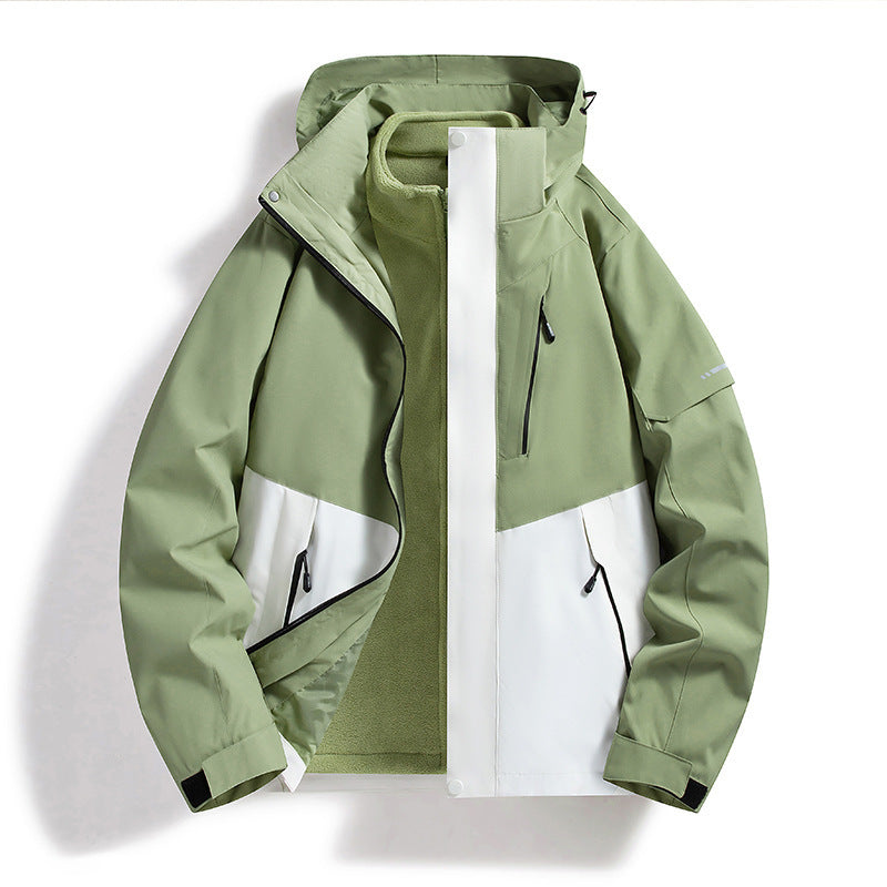 Daisy Green | Three-in-One Waterproof Hooded Jacket