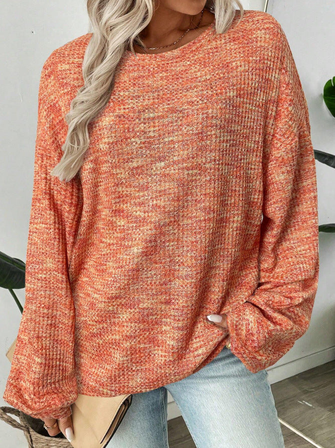 Emma Walker | Round Neck Patchwork Knit Sweater