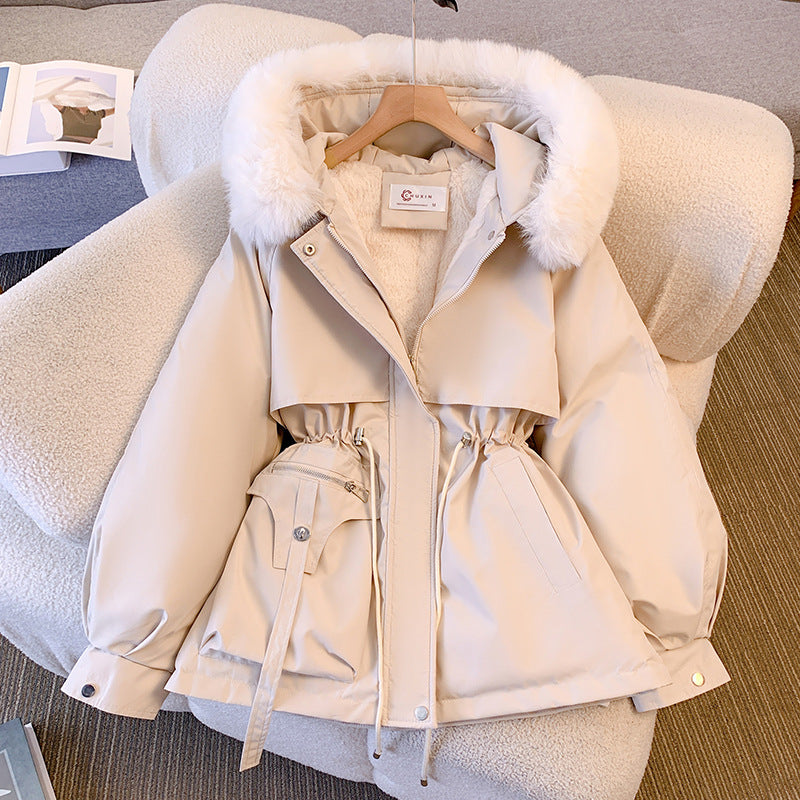 Charlotte Jones | Faux Fur Hood Padded Parka Coat for Women