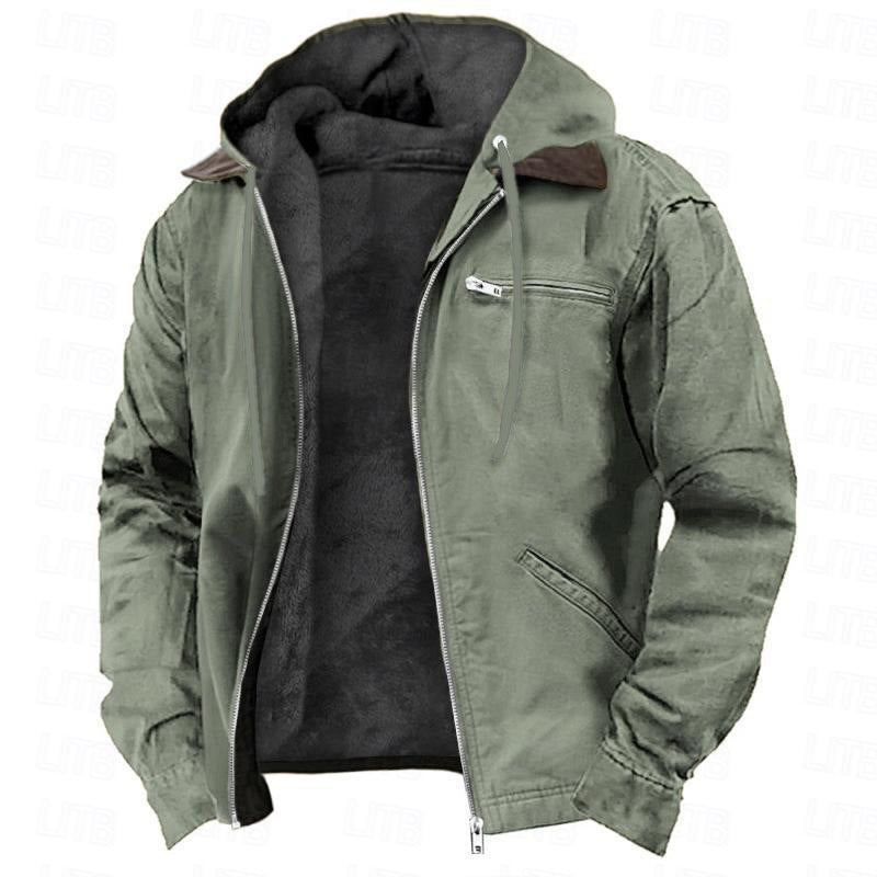Desmond Harwood | Hooded Canvas Jacket With Fleece Lining