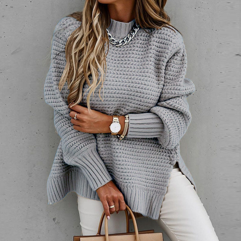 Rosie Baker | Chunky Knit Side-Slit Jumper