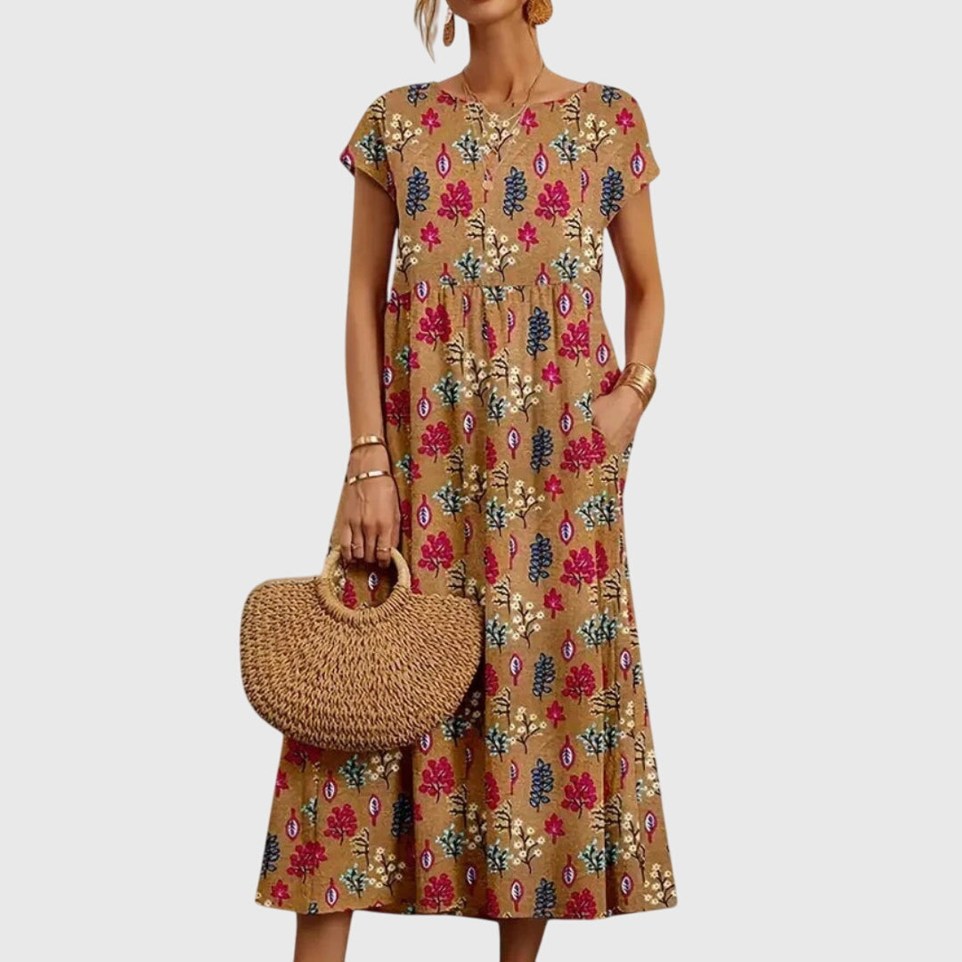 Georgina Pratt | Floral Maxi Dress With Pockets