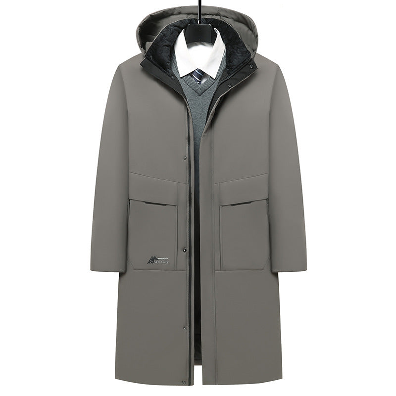 Nathaniel Fletcher | Long Hooded Puffer Jacket for Men