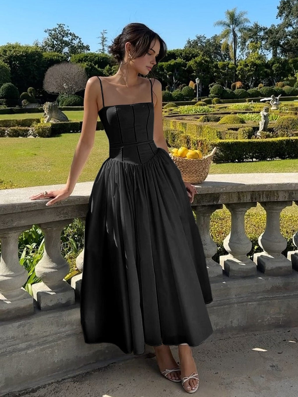 Florence Kingsley | Ivory Corset Formal Dress With Full Skirt