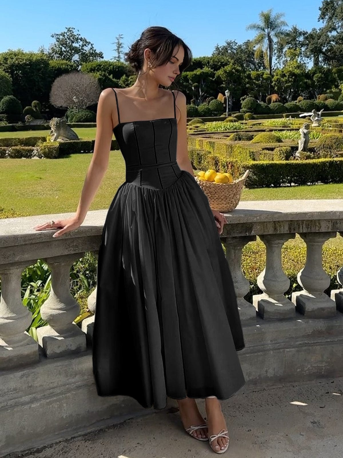 Florence Kingsley | Ivory Corset Formal Dress With Full Skirt