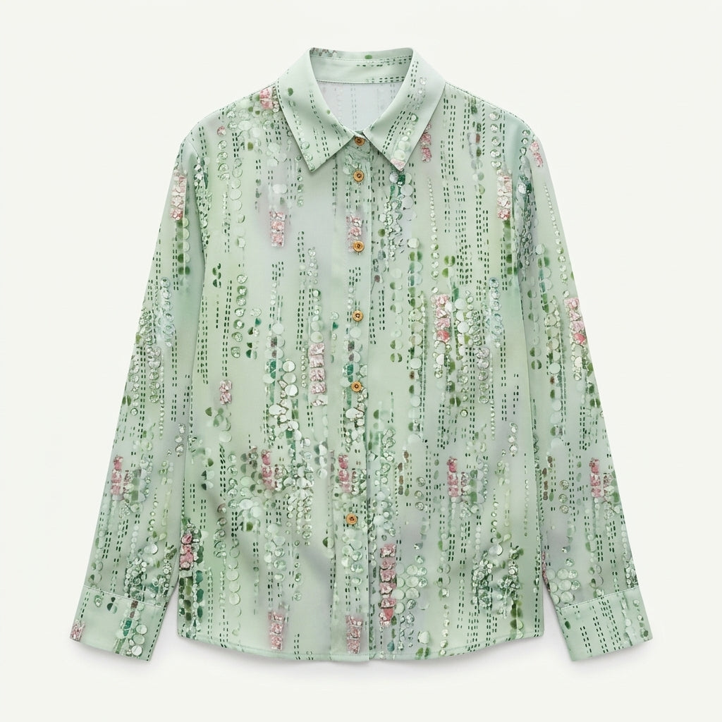 Beatrice Lonsdale | Floral Print Long-Sleeve Blouse