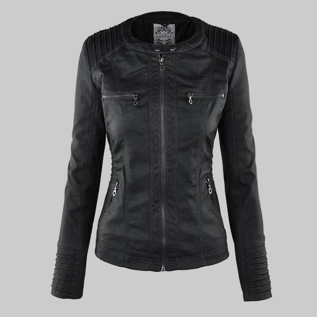 Hooded Biker Jacket