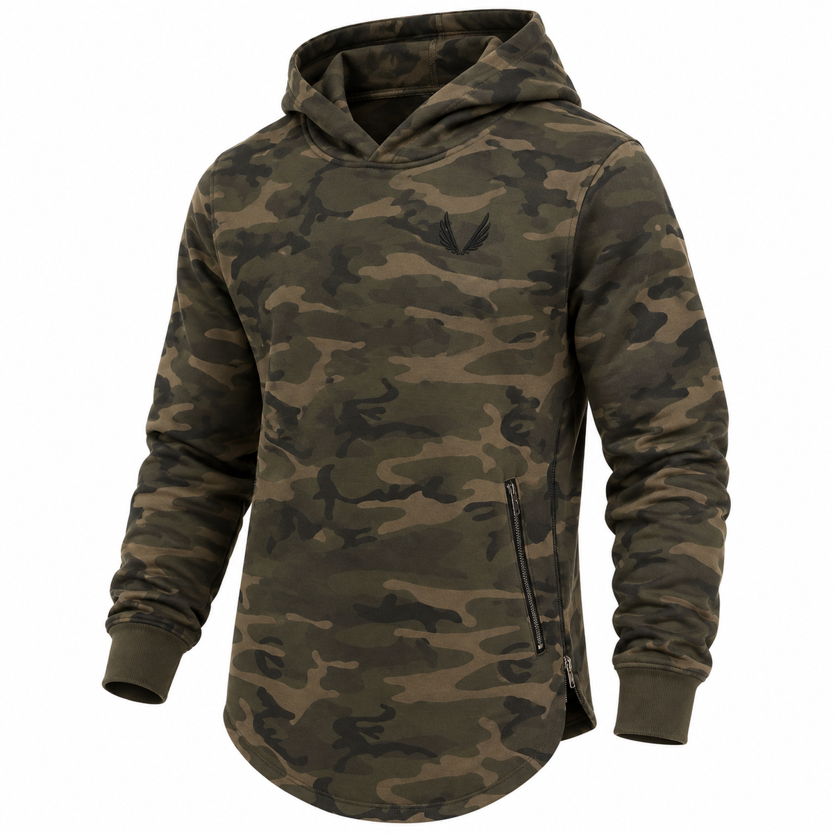 Bryn Osborne | Longline Camouflage Hoodie