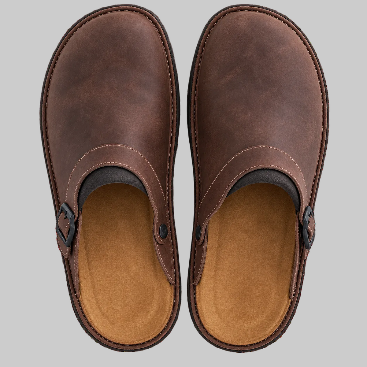 Comfort Slip-On Shoes with Buckle Strap