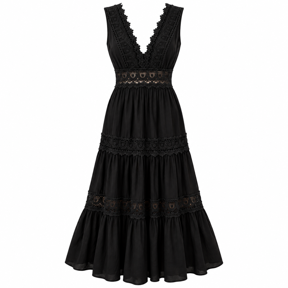 Camille Fontaine | Crochet Lace Maxi Dress