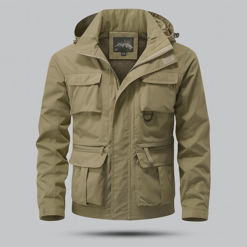 Anthony Rowntree | Waterproof Mens Coat With Utility Pockets