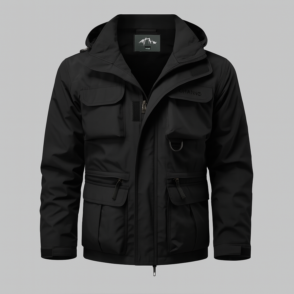 Anthony Rowntree | Waterproof Mens Coat With Utility Pockets