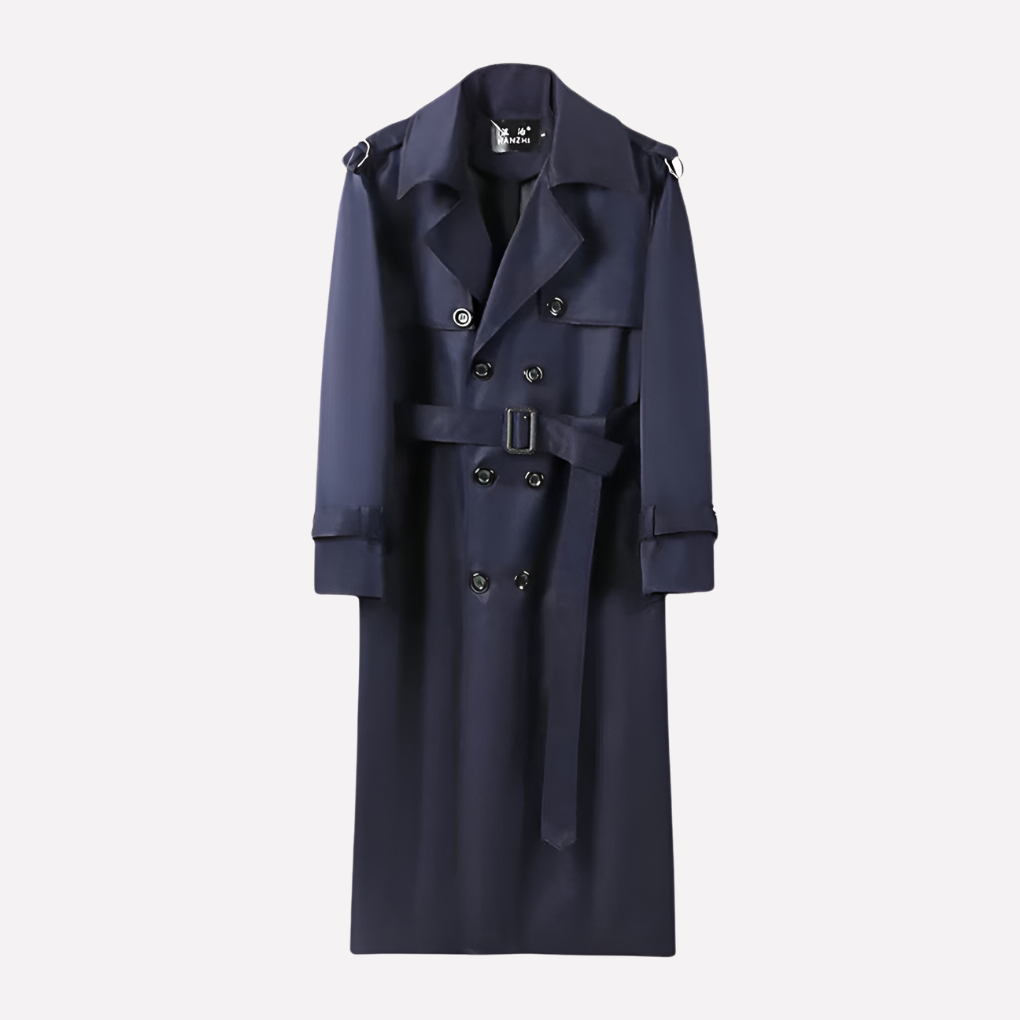 Edward Latimer | Double-Breasted Belted Trench Coat