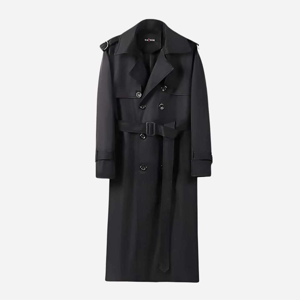 Edward Latimer | Double-Breasted Belted Trench Coat