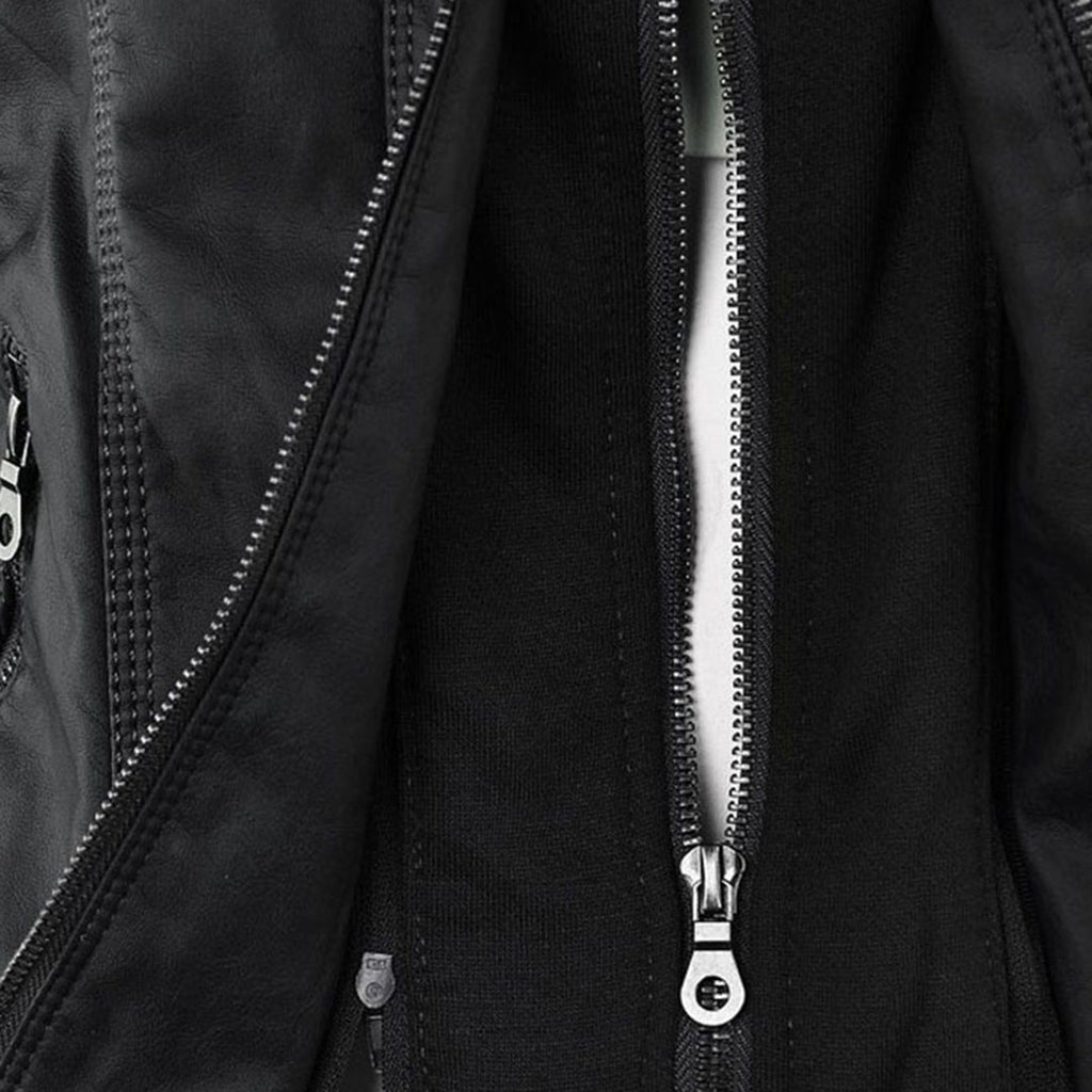 Painterly Print Hooded Zip Jacket