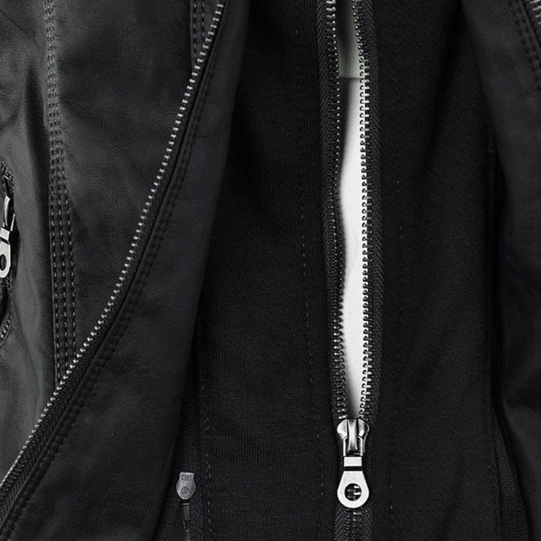 Hooded Biker Jacket