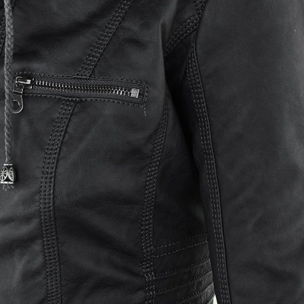 Painterly Print Hooded Zip Jacket