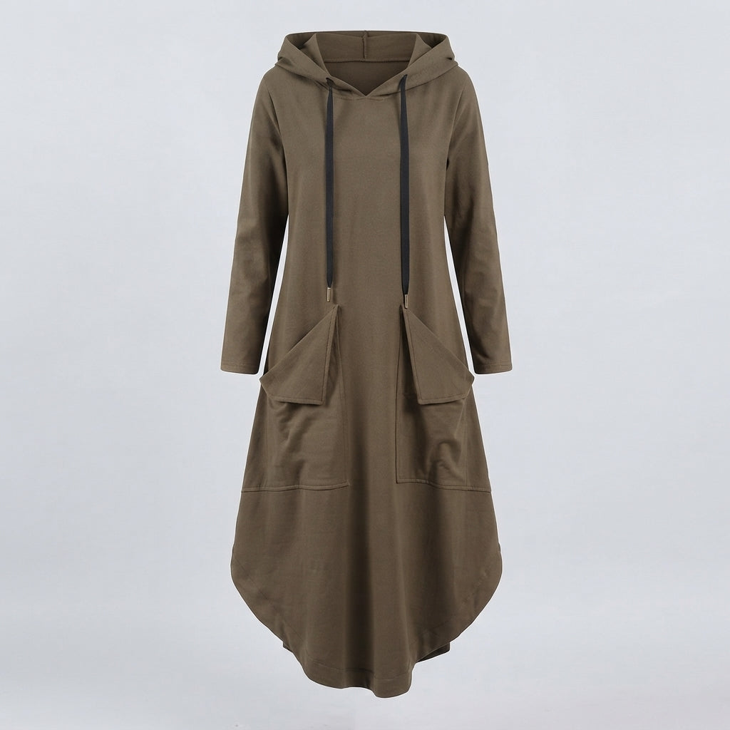 Daisy Winterbourne | Hooded Maxi Dress With Pockets