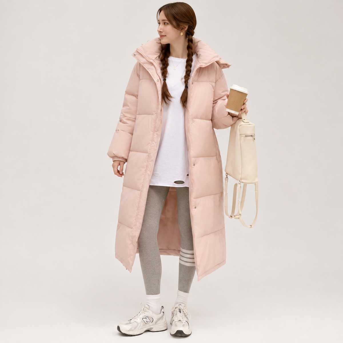 Eleanor Green | Oversized Longline Puffer Coat