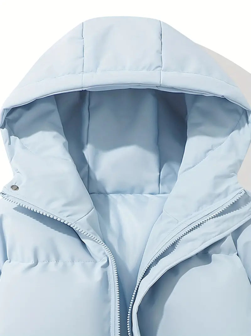 Women's Quilted Hooded Padded Winter Jacket