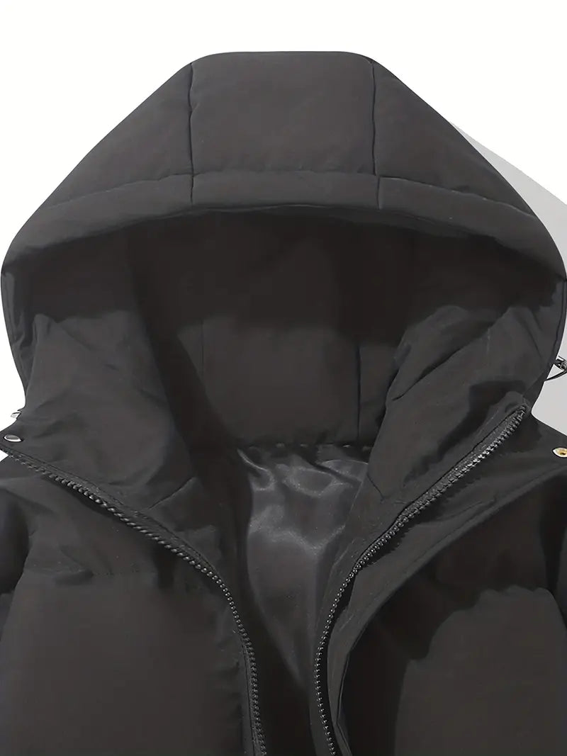 Women's Quilted Hooded Padded Winter Jacket
